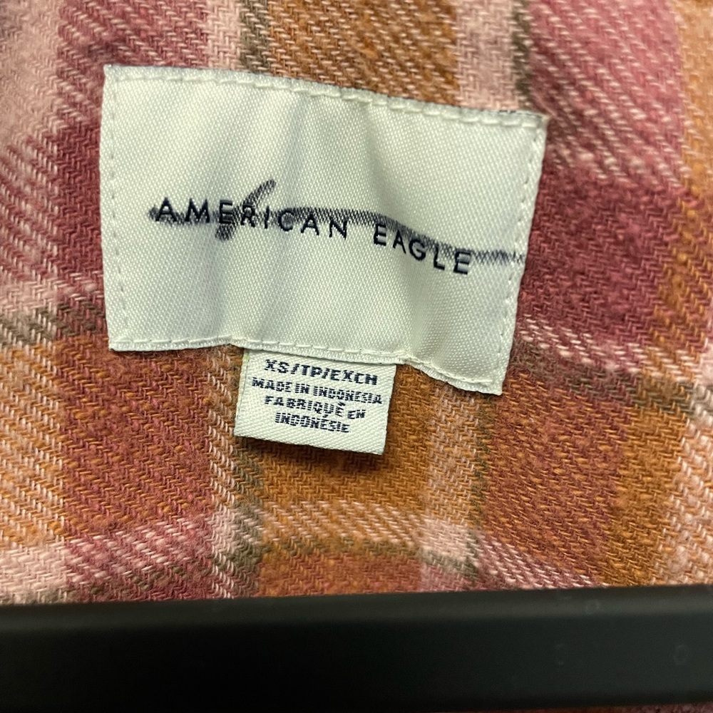 Distressed American Eagle flannel, from TJ Maxx